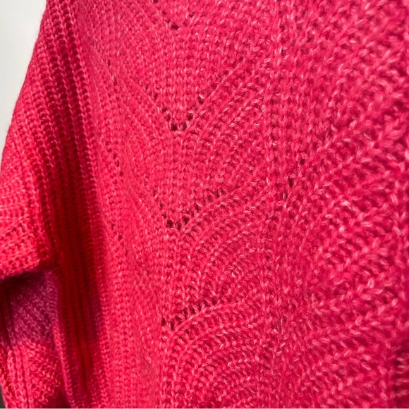 NWT Mango Contrasting‎ Knit Sweater Pink Large - Picture 8 of 14